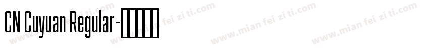 CN Cuyuan Regular字体转换